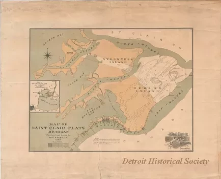 Map - Map of St. Clair Flats, Michigan