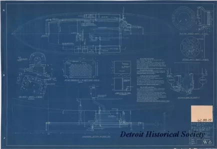 Blueprint - 40 Foot Steel Work Launch,
Piping & Wiring Plans