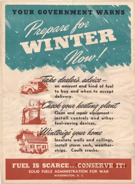 Poster - Your Government Warns, Prepare For Winter Now!
