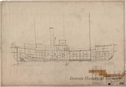 Drawing, Technical - Inboard Profile
[for trawler, Foam]
