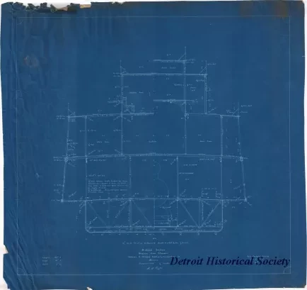 Blueprint - Midship Section, Mexican River Steamer