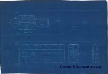 Blueprint - Cabin Plan, Mexican River Steamer