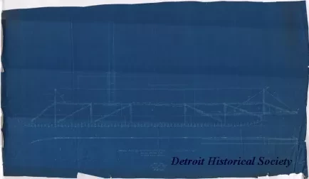Blueprint - Main Truss, Mexican River Steamer