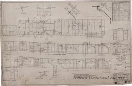 Drawing, Technical - Deck House & Winch Casing
[for trawler, Foam]