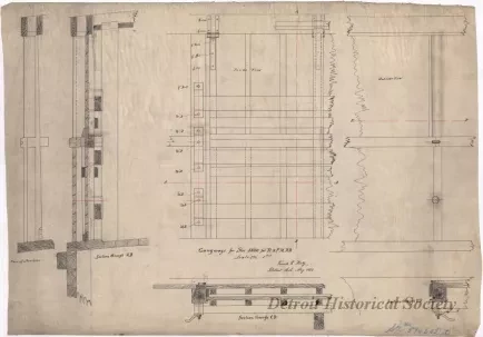 Drawing, Technical - Gangways for Strs. 59 & 60 for Ft.& P.M. R.R.