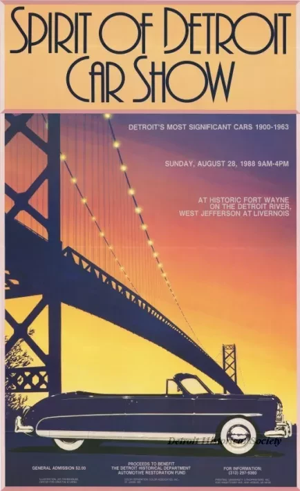 Poster - Spirit of Detroit Car Show