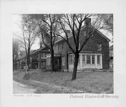 Print, Photographic - Barracks, Fort Wayne