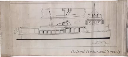 Drawing, Technical - Proposed Change,
Yacht Rainbow II