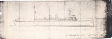 Photocopy - Outboard Profile, Hulls 226 & 227