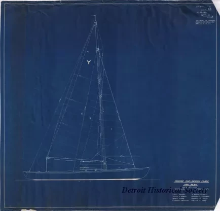 Blueprint - Yankee One-Design Class Sail Plan