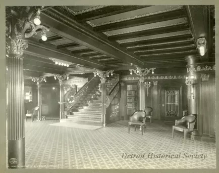 Print, Photographic - The Lobby, Str. "City of Cleveland"
