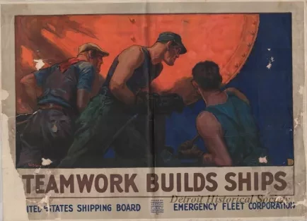 Poster - Teamwork Builds Ships