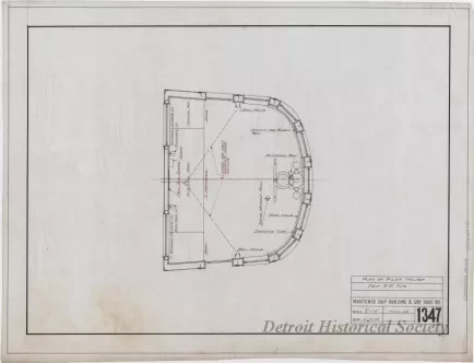 Drawing, Technical - Plan of Pilot House, Erie R.R. Tug