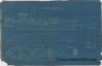 Blueprint - Fire Boat for Detroit, Michigan