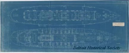 Blueprint - U. S. Coast & Geodetic Survey Steamer, Surveyor;
Deck Plans