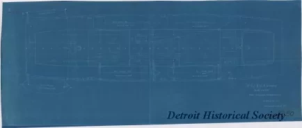 Blueprint - U.S.C.&G.S. Steamer, Surveyor; 
Boat Handling Arrangement