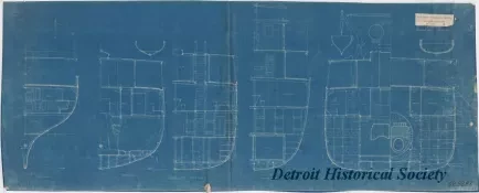 Blueprint - U. S. Coast & Geodetic Survey Steamer, Surveyor; 
Type Sections