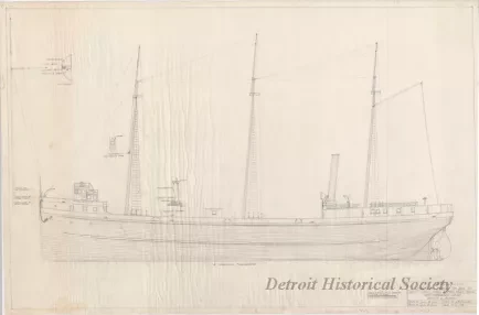 Drawing, Technical - Str. [Steamer] Massachusetts