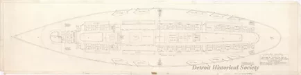 Drawing, Technical - Upper Deck Cabin Plan, City of Cleveland III