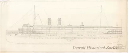 Drawing, Technical - Outboard Profile, City of Cleveland III