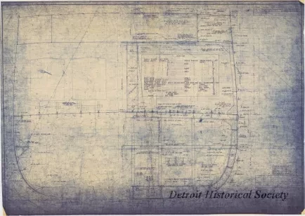 Blueprint - Midship Section
[Hull No. 311, SS City of Midland]