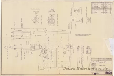 Blueprint - Rudder & Details
[Hull No. 311, SS City of Midland]