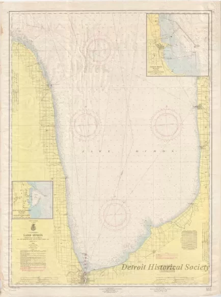 Chart, Navigational - Lake Huron, Head of St. Clair River 
to Pte. Aux Barques, Mich., and to Port Albert, Ont.