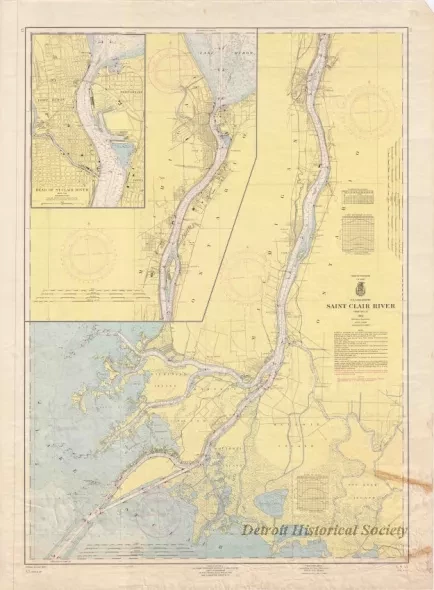 Chart, Navigational - St. Clair River
