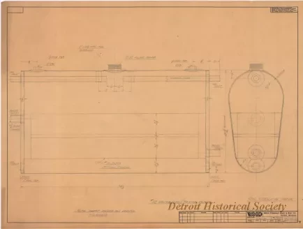 Drawing, Technical - Oil Cooling Tank