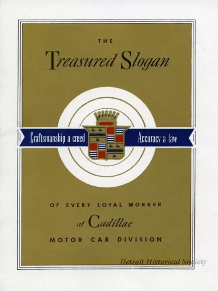 Pamphlet - Craftsmanship a Creed Accuracy a Law, The Treasured