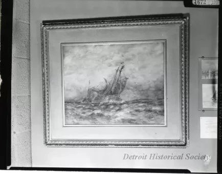 Print, Photographic - Scow Schooners - Photo of Robert Hopkin Painting 'Scow Schooners'