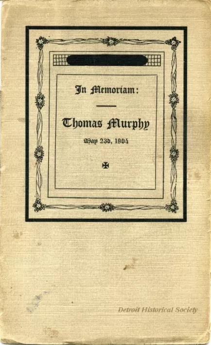 Booklet - In Memoriam: Thomas Murphy, May 23d, 1904