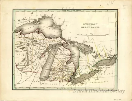Map - Michigan and the Great Lakes