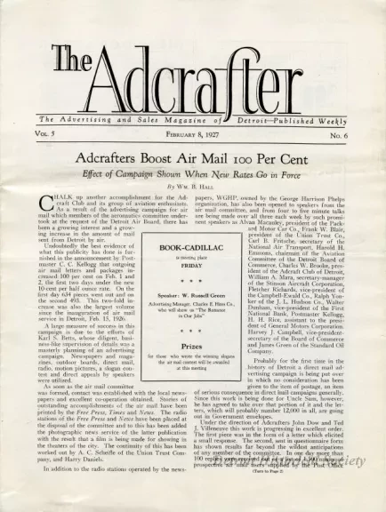 Magazine - The Adcrafter, Vol. 5, No. 6