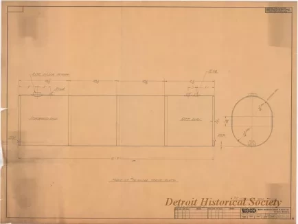 Drawing, Technical - 75 Gallon Gas Tank