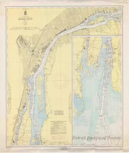 Chart, Navigational - Detroit River