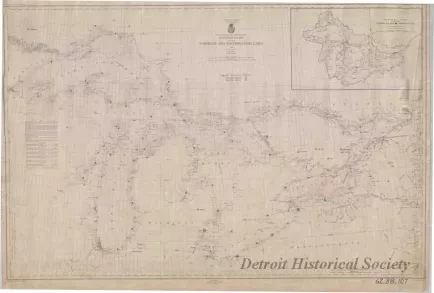 Chart, Navigational - General Chart of the Northern and Northwestern Lakes
