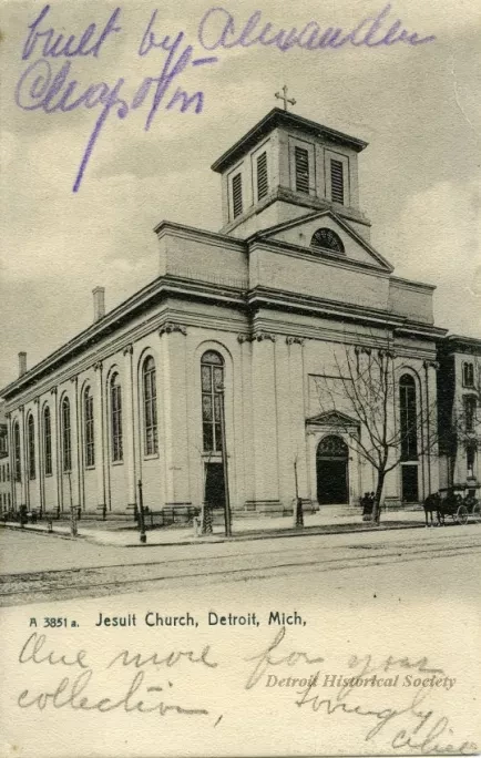 Postcard - Jesuit Church, Detroit, Mich.
