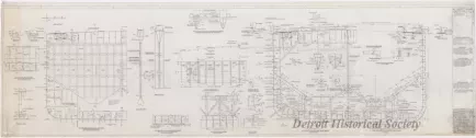 Drawing, Technical - SS Joseph S. Young Lengthening, 
Midship Section and Transverse Bulkhead