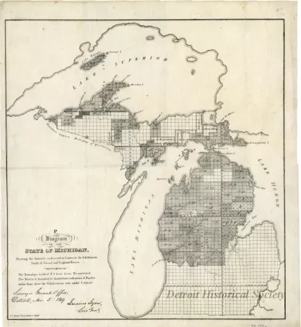 Map - Diagram of the State of Michigan