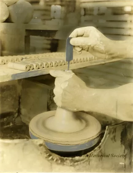 Print, Photographic - Throwing Spark Plug Blanks