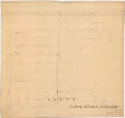 Blueprint - Owens Cutter, Candide,
Conversion to Single Spreader Aluminum Spar
