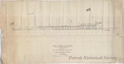 Blueprint - Profile of Steamer City of Petoskey