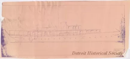 Blueprint - Diesel Yacht, Outboard Profile