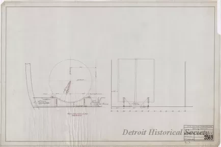 Drawing, Technical - Str. Captain Thomas Wilson, Boiler Saddles