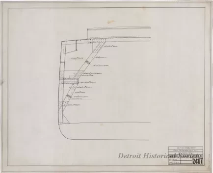 Drawing, Technical - Captain Thomas Wilson,
Arch Construction at New Cargo Hatch