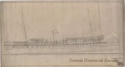 Drawing, Technical - Outboard Profile for S.S. Virginia
