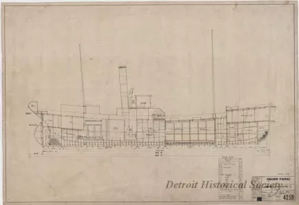 Drawing, Technical - Inboard Profile
[trawler, Spray]