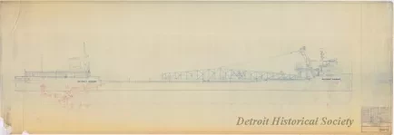 Blueprint - Outboard Profile,
[SS Detroit Edison]