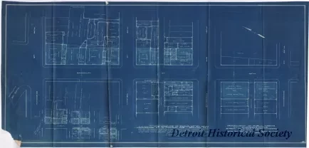 Blueprint - The Widening of Randolph St. from Woodbridge St. to Madison Ave. - Section No. 1